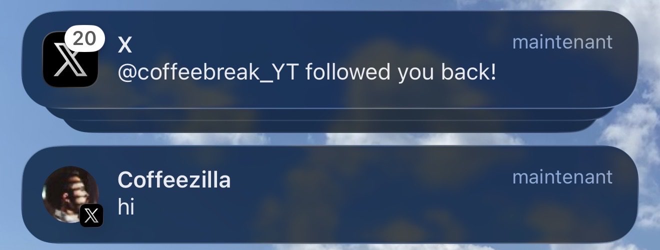 Screenshot posted by Beni on September 21, showing apparent Coffeezilla contact. We haven't independently confirmed the messages or that Coffeezilla started an investigation.